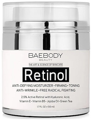 <span class="highlight">Baebody</span> Retinol Moisturizer Cream for Face and Eye Area - With 2.5% Active Retinol product image