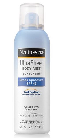 Neutrogena Ultra Sheer Body Mist Sunscreen Broad Spectrum SPF 45 product image