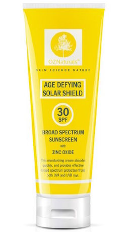 <span class="highlight">OZNaturals</span> Age Defying Solar Shield SPF 30 Broad Spectrum Sunscreen product image