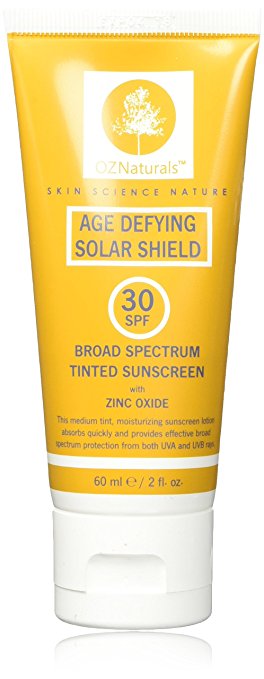 <span class="highlight">OZNaturals</span> Age Defying Solar Shield SPF 30 Broad Spectrum Tinted Sunscreen product image