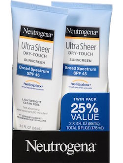Neutrogena Ultra Sheer Dry-Touch Sunscreen Broad Spectrum SPF 45 product image