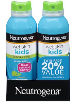 Neutrogena Wet Skin Kids Sunscreen Spray product image